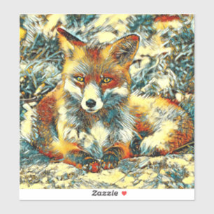 Pegatina AnimalArt_Fox_003
