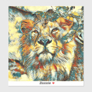 Pegatina AnimalArt_Lion_002