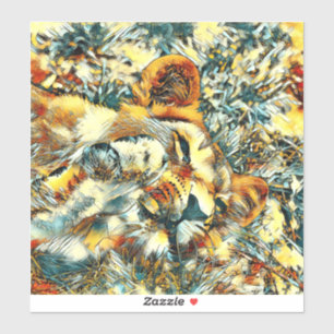 Pegatina AnimalArt_Lion_008