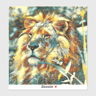 Pegatina AnimalArt_Lion_009