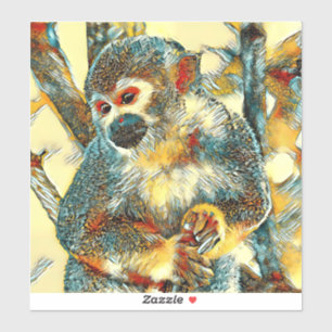 Pegatina AnimalArt_Monkey_003