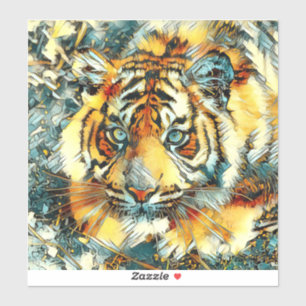 Pegatina AnimalArt_Tiger_006