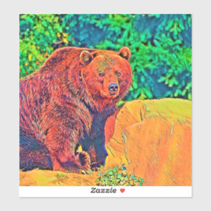 Pegatina AnimalColor_Bear_001