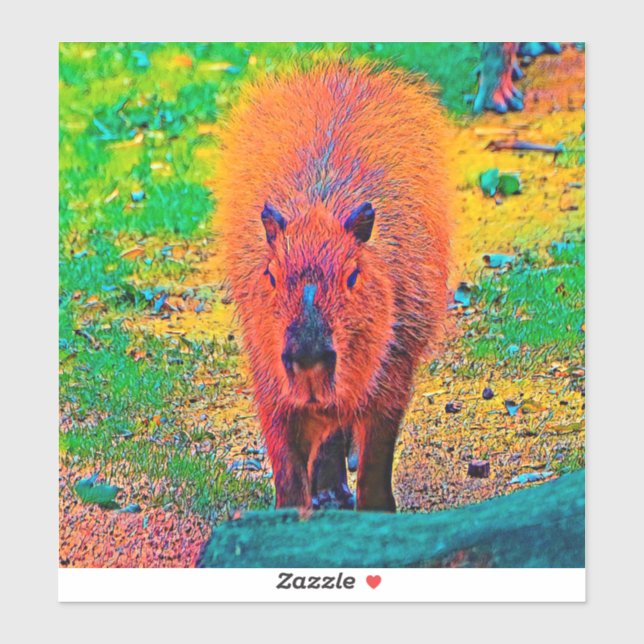 Pegatina AnimalColor_Capybara_011 (Hoja)