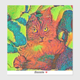 Pegatina AnimalColor_Cat_005