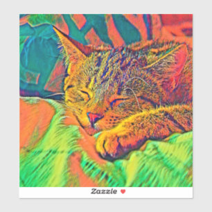 Pegatina AnimalColor_Cat_07