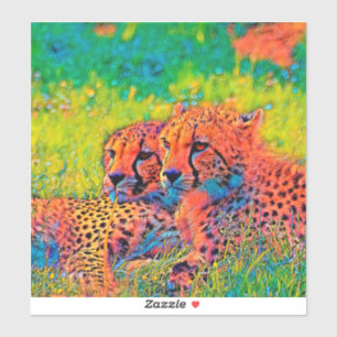 Pegatina AnimalColor_Cheetah_008
