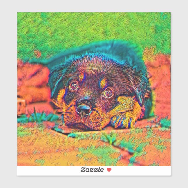 Pegatina AnimalColor_Dog_002 (Hoja)