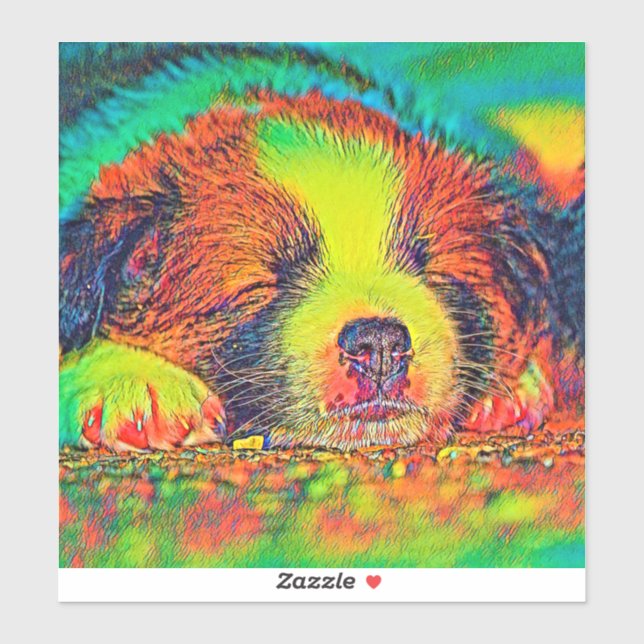 Pegatina AnimalColor_Dog_017 (Hoja)