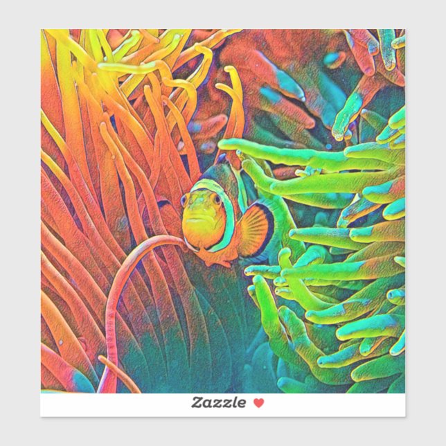 Pegatina AnimalColor_Fish_001 (Hoja)