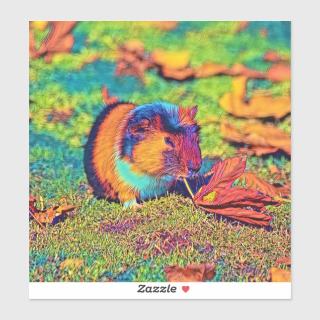 Pegatina AnimalColor_Guineapig_001 (Hoja)