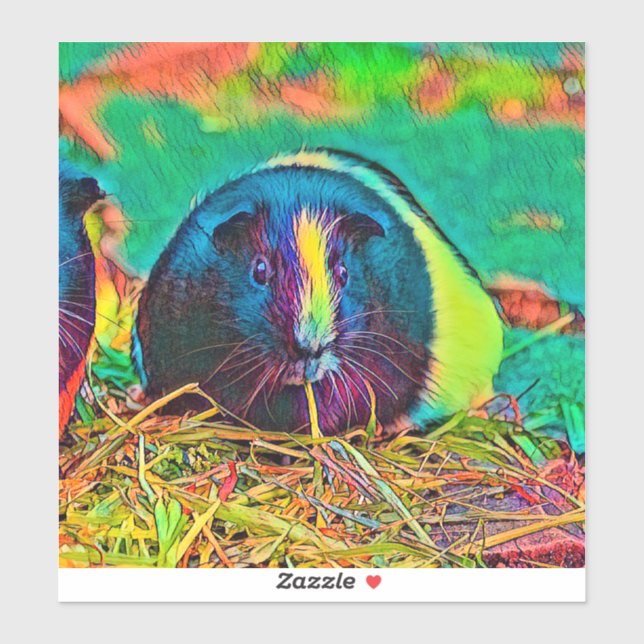 Pegatina AnimalColor_Guineapig_002 (Hoja)