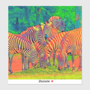 Pegatina AnimalColor_Zebra_002