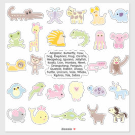 Pegatina Animales ABC