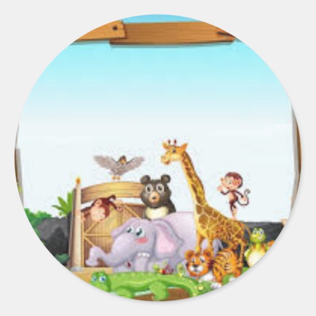 PEGATINA ANIMALES DE LA SELVA (Anverso)