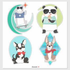 Pegatina Animales Hipster de Guay