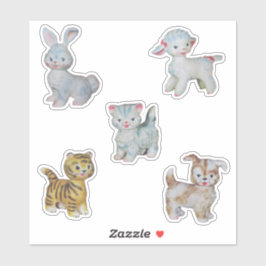 Pegatina Animales plásticos