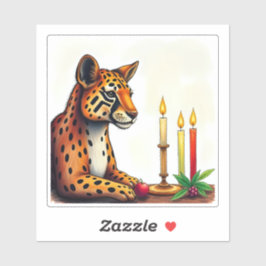Pegatina Animales salvajes de la etnia africana Kwanzaa dis
