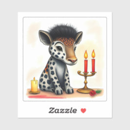 Pegatina Animales salvajes de la etnia africana Kwanzaa dis