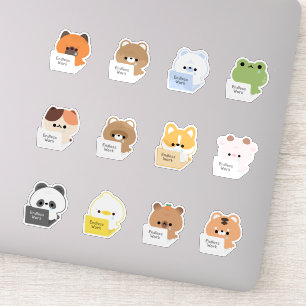 Pegatina Animales sobrecargados