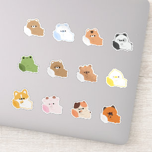 Pegatina Animales somnolientos