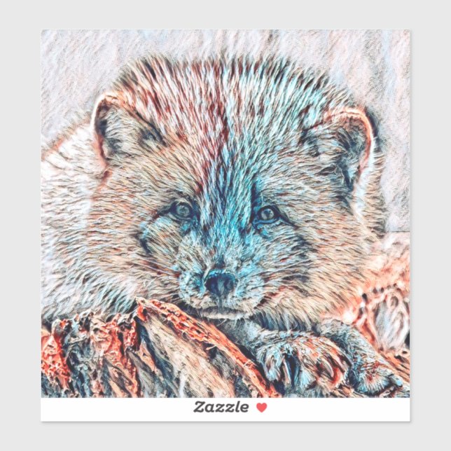 Pegatina AnimalMix_Fox_009 (Hoja)