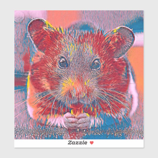 Pegatina AnimalMix_Hamster_002 (Hoja)