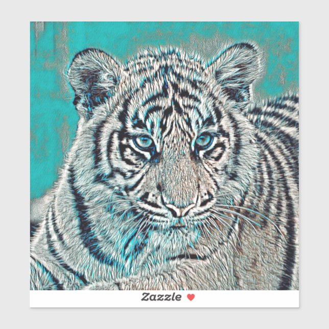 Pegatina AnimalMix_Tiger_046 (Hoja)