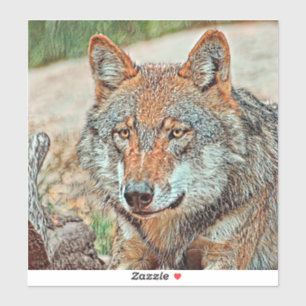 Pegatina AnimalMix_Wolf_003