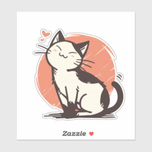 Pegatina Anime Chibi Tuxedo Cat