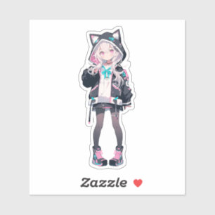 Pegatina Anime Chica Series