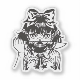 Pegatina anime de terror