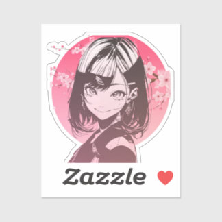 Pegatina Anime Girl stylish sticker