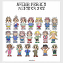 ANIME, STICKER SET