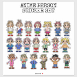 PEGATINA ANIME, STICKER SET