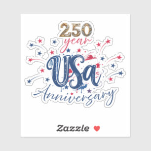 Pegatina Aniversario 250 años de EE. UU.