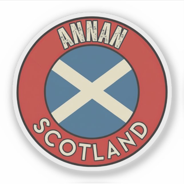 Pegatina Annan, Escocia (Anverso)