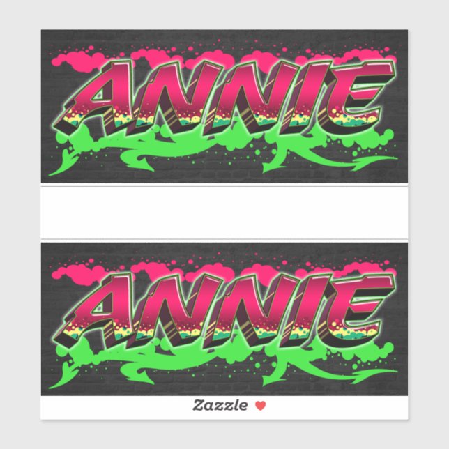 Pegatina Annie Vorname Name Graffiti Aufkleber Sticker (Hoja)