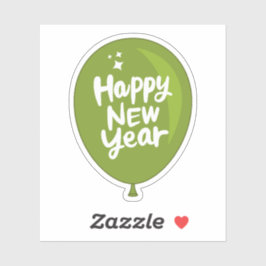 Pegatina año nuevo feliz