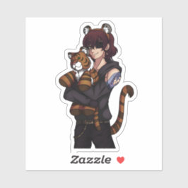 Pegatina Año Nuevo Lunar - Año del Tigre