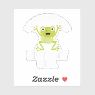 Pegatina Año Salto Chica de cumpleaños Divertido Pun