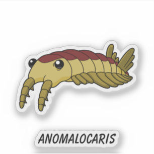 Pegatina Anomalocaris- Vinilo de la creatura del mar prehis