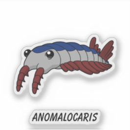 Pegatina Anomalocaris- Vinilo de la creatura del mar prehis