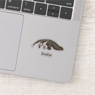 Pegatina Anteater feliz personalizado ilustracion