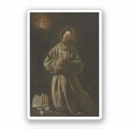 Pegatina Anthony de Padua (Francisco de Zurbarán, 1627-30)
