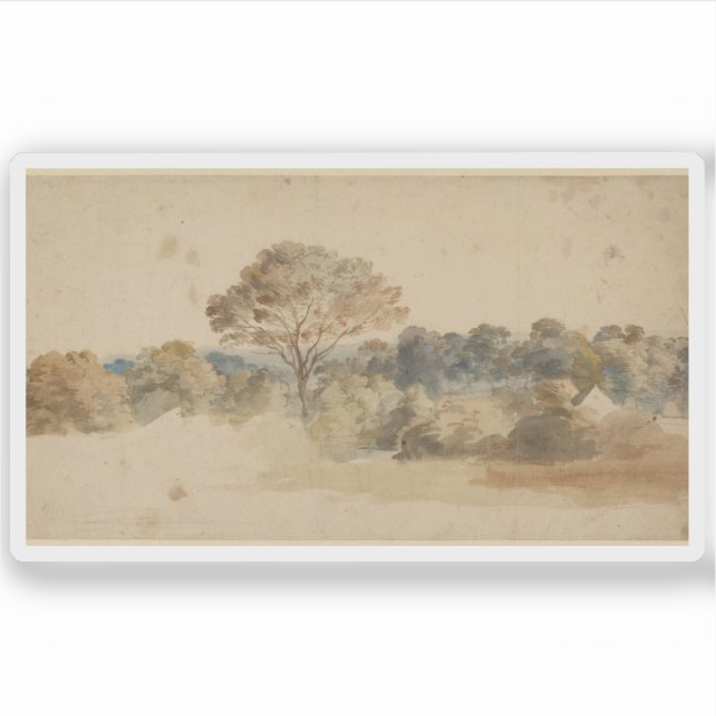 Pegatina Anthony van Dyck - Paisaje (Anverso)