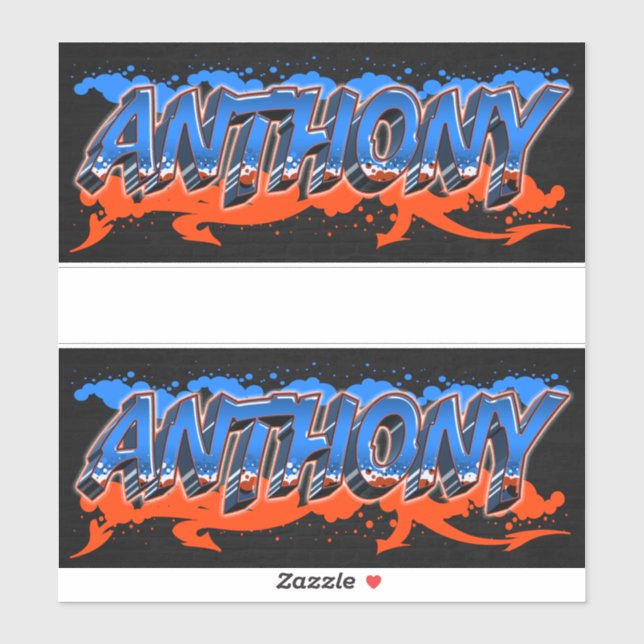 Pegatina Anthony Vorname Name Graffiti Aufkleber Sticker (Hoja)