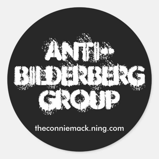 Pegatina Anti-Bilderberg II (Anverso)