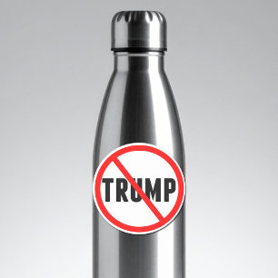 Pegatina Anti Trump: un simple círculo rojo X político