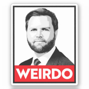 Pegatina Anti Trump Vance - Weirdo